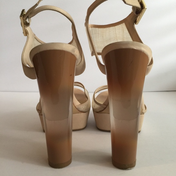 Rachel Zoe Lexi Raffia Platform Heels sz 9 - Picture 7 of 8